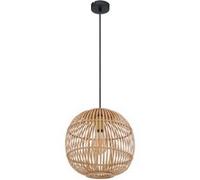 Globo - Suspension design bambou Hildegard - Diam. 30 x H. 150 cm - Beige naturel - Hildegard Beige G