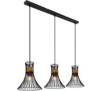 - Suspension design Purra - H. 120 cm - Noir et doré - Purra