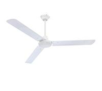 Ventilateur de plafond avec interrupteur mural Ventilateur Ventilateur Machine à vent 3 vitesses, métal fer blanc, DxH 142 x 58 cm