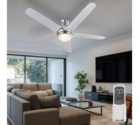 Globo Ventilateur De Plafond Lampe De Plafond Avec Lumière LED Blanc 3 Vitesses