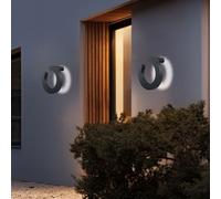 Globo Wandleuchte Extérieur LED Gris IP54 30 cm 2x