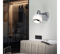 Globo Wandleuchte Murale Salle à manger Chrom Verstellable LED H 11,5 cm