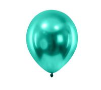 GLOBOLANDIA 12 Ballons métallisés Verts foncés 28 cm - Vert - Taille Unique