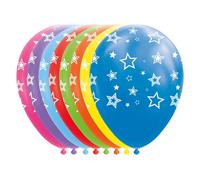 Globos - Ballonnen Sterren Mix Kleuren 30cm 8st. NEUF