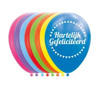 8 Ballons colorés Globos en texte félicitations 30 cm G