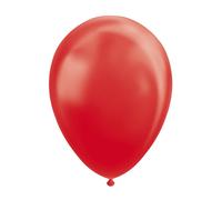 Globos Red Metallic Balloons 10 Latex Balloons in Red 30 cm Balloon Decoration