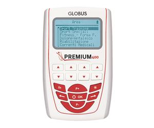 Globus Electrostimulateur professionnel Premium 400, masseur 4 canaux Blanc/Roug