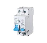 gloca Interrupteur magnétothermique différentiel 1P+N 20A 30mA 220V 6KA 2 Modules DIN C20 Classe A