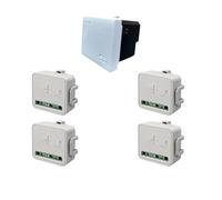 gloca Série Zigbee E-Smart Tuya Smart Home (gateway non incluse) (compatible Living blanc, kit module volet roulant)