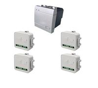 gloca Série Zigbee E-Smart Tuya Smart Home (gateway non incluse) (compatible Living gris, kit module interrupteur)