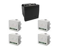 gloca Série Zigbee E-Smart Tuya Smart Home (gateway non incluse) (compatible Living noir, kit module interrupteur)