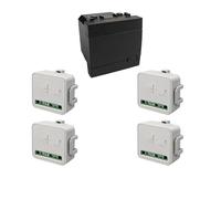 gloca Série Zigbee E-Smart Tuya Smart Home (gateway non incluse) (compatible Living noir, kit module volet roulant)