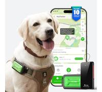 GlocalMe Tracker GPS pour chien avec 6 techniques de localisation, tracker intelligent 4G LTE, suivi en direct et historique des positions, design adapté
