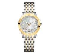 GLOCK Montre à quartz pour femme - Boîtier de 36 mm - Montre avec boîtier en acier inoxydable argenté - Cadran nacré - Bracelet à maillons bicolore - 10ATM - GW-31-1-18