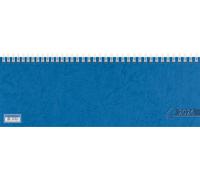 Glocken Agenda horizontal 2026 | 297 × 105 mm, carton, bleu