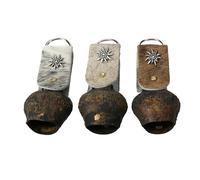 glockenschmiede STUBAI Cloche souvenir avec bande en fourrure antique