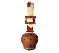 glockenschmiede STUBAI Cloche souvenir avec bande en fourrure antique