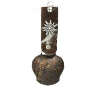 glockenschmiede STUBAI Cloche souvenir avec bande en fourrure antique