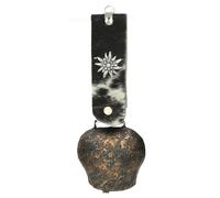 glockenschmiede STUBAI Cloche souvenir avec bande en fourrure antique