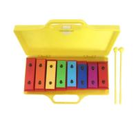 Glockenspiel Instrument - 14.57x5.12x1.57 inches, Metal Keys Percussion Toys | Xylophone Tuned Music Teaching Aids for Youth Girls Toddler Classroom School