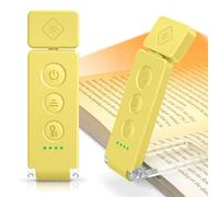 Glocusent 12 LED Lampe de Lecture avec Pince, Lampe Livre, 100h Autonomie | 650 mAh, 100 heures, lumière douce pour les yeux, portable, fonction mémoire, pince stable, pour lecteurs au lit et en voyage