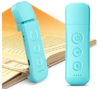 Glocusent Améliorée Lampe de Lecture 12 LED, Autonomie 200H Lampe Lecture Clip au Lit, 5 Couleurs Chaudes & 5 Réglages de Luminosité, Rechargeable USB-C, Verrouillage Voyage (Bleu)