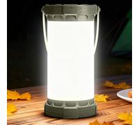 Glocusent Lampe Camping Rechargeable: 1500 lm, 135 LEDs, 200 heures, batterie 5000 mAh, 3 couleurs et 5 niveaux de luminosité, SOS, Lanterne Camping pour panne d'électricité, camping, randonnée