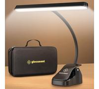 Glocusent Lampe de Lecture à Pince, 57 LED, 140h, Rechargeable USB-C