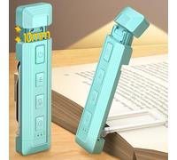 Glocusent Lampe de Lecture Extensible, 5 Niveaux Lumineux 3 Couleurs avec Aide au Sommeil & Minuterie, Rechageable USB Lampe pour Lire dans le Lit, Idéale pour les Amateurs des Livres