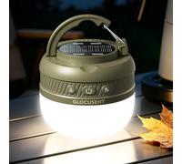 Glocusent Lanterne Camping Portable, Lampe de Tente LED 5000 mAh Rechargeables, 120 heures, 5 Niveaux de Luminosité et 3 Couleurs, SOS, étanche IPX5 pour Pannes de Courant, Camping, Randonnée