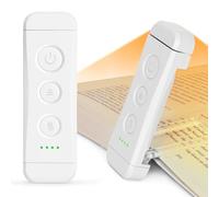 Glocusent Soins des yeux Lampe de Lecture, 5 Luminosités & 3 Couleurs Lampe Livre Lecture, Rechargeable Lampe Lecture au Lit, Léger et Pratique, Idéal pour Lire au Lit, Enfants, Voyages