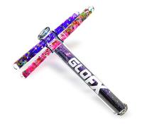 GloFX Galaxy Liquid X Kaléidoscope Tube Toy - Double baguettes pailletées (rose et violet) - Comprend un kaléidoscope, 2 baguettes et entretoises - Jouet sensoriel pour enfants de 15 ans et plus