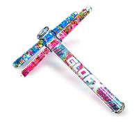 GloFX Rainbow Tie Dye Liquid X Kaléidoscope Tube Toy - Double baguettes pailletées (rose et bleu) - Comprend un kaléidoscope, des baguettes et des entretoises - Jouet sensoriel à partir de 15 ans