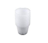 GLOGLOW 10 pcs Hydroponique Maille Net Pots en Plastique Heavy Duty Hydroponique Plantation Paniers Plantez Croître Clone Accessoires(Blanc)