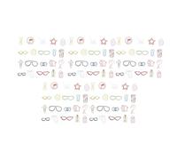 GLOGLOW 100pcs Couleurs Assorties Pratiques en Métal Bookmark Paperclips PORTABLE Lightweight Mix Mignon Clips File Organisation de Fichier, Paperclips PORTABLE MIET MIELD MIGING PAPINE