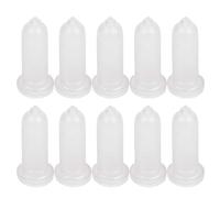 GLOGLOW 10pcs Agneau Mamelon Buveur, Agneau Lait Seau Mamelon Chèvre Lait Boisson Mamelon Tétines Remplacement pour Agneaux, Veaux, Porcelets Alimentation Lait