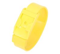GLOGLOW 10pcs Colliers d'identification de Chèvre, Bandes d'identification des Moutons Colliers de Bétail équipement Agricole 10pcs ' de Chèvre, 13,8x1,6 Pouces Nan Nan (36cm Jaune)