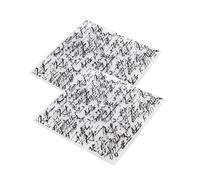GLOGLOW 2 Pièces Pochoirs de Gaufrage Plaques de Gaufrage Dossiers de Modèle carré en Plastique pour Machine D'art en Papier Créer un Effet Inégal pour Carte Scrapbooking (plastique 2)