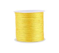 GLOGLOW 20 Couleurs 100 M x 0.8mm Rattail Satin Nylon Trim Cordon Chinois Noeud pour Collier Bracelet Perles