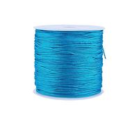GLOGLOW 20 Couleurs 100 M x 0.8mm Ruban Satin et Cordon Nylon pour Collier Bracelet Perles - Accessoires de Bijouterie Création