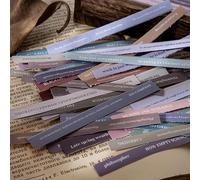 GLOGLOW 20 Feuilles Citer les Autocollants et l'ambiance Littéraire, les Phrases Words Stickers for Junk Journaling, DIY Art Crafts 20 Feuilles Citer les Autocollants, l'esthétique Vintage Nan Nan
