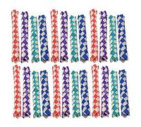GLOGLOW 24pcs Chinois Pièges à Doigt en Bambou Tissage à la Main Les Jouets à Mâcher des Oiseaux Faveurs avec 4 Couleurs pour Les Cadeaux de Perroquet