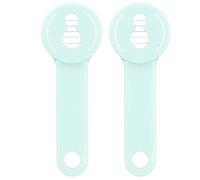 GLOGLOW 2pcs Cutter de Haricots, en Acier Inoxydable Durable en Acier Inoxondable Glissement Outil de Tranchage de Légumes pour Les Haricots Longs Asperges