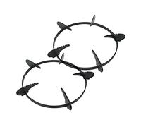 GLOGLOW 2PCS Support de Support Pot-Pot, Anneau de Cuisinière pour Plaques de Cuisson à Gaz Support avec Matériau de Résistance à Haute Température 4 Conception D'étoile Pointue 20,3 Cm