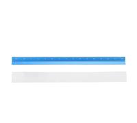 GLOGLOW 30cm / 11.81In Aluminium Architecte Scale Souverain, Souverain D'ingénierie Outil de Rédaction Triangulaire avec des échelles Précises pour les étudiants Architectes