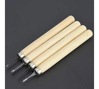 GLOGLOW 4PCS Outils de Sculpture en Bois, Ciseau à Main le Couteau de Sculpture en Bois Compact avec Boîtier de Rangement Idéal pour le Bricolage Artisanat de l'Artisanat Carpentry Débutants