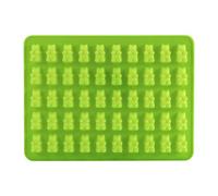 GLOGLOW 50 Cavités Silicone Gummy Bears Moules Bonbons Chocolat Moule avec Bonus Compte-Gouttes Silicone Gummy Moule Gumdrop Jelly Moules