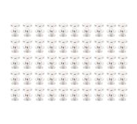GLOGLOW 50 Set 10 Mm Vis Rivet, Décorative Metal Sted Ensemble de Style Coffre de Style Sûr (SILVER)