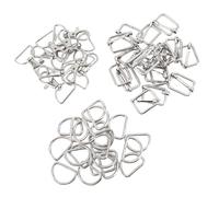 GLOGLOW 50pcs Ensemble D'anneaux de clé en Alliage en Zinc, Kit de Chaîne de Clés de Fixation avec Fermoir de Homard de 10 Jours de Forme 20 D Fermoir en Forme 20 en Verrou pour le Bac à Bourse