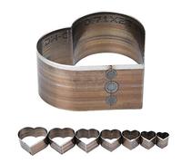 GLOGLOW 7pcs Dies de Coupe en Cuir, Poinçon en Forme de Coeur en Cuir Coup de Crafeur Artisanat Coupe-coup de poinçonnage.